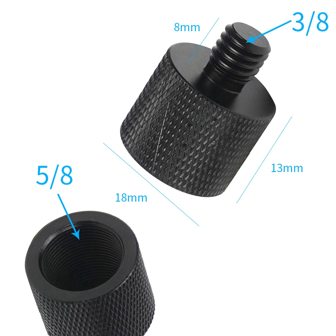 1/4 3/8 5/8 M6 M5 M4 M10 Schraube Konverter Adapter Männlich Weiblich für Stativ Mikrofon Lichter Flash Ball Kopf Projektor Kamera Halterung – Detail 18