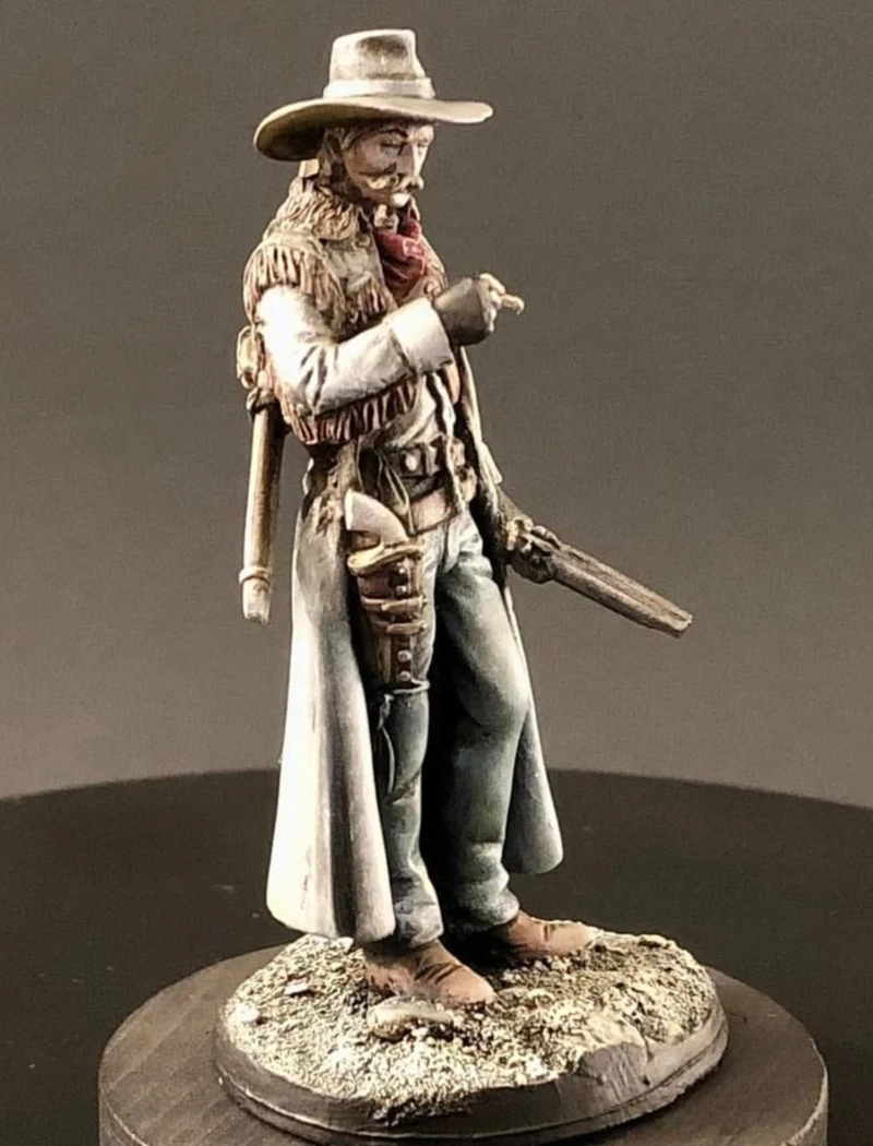 Kit de figurines en résine moulée sous pression, échelle 1/32, le chasseur de primes avec Base non assemblée et non peinte
