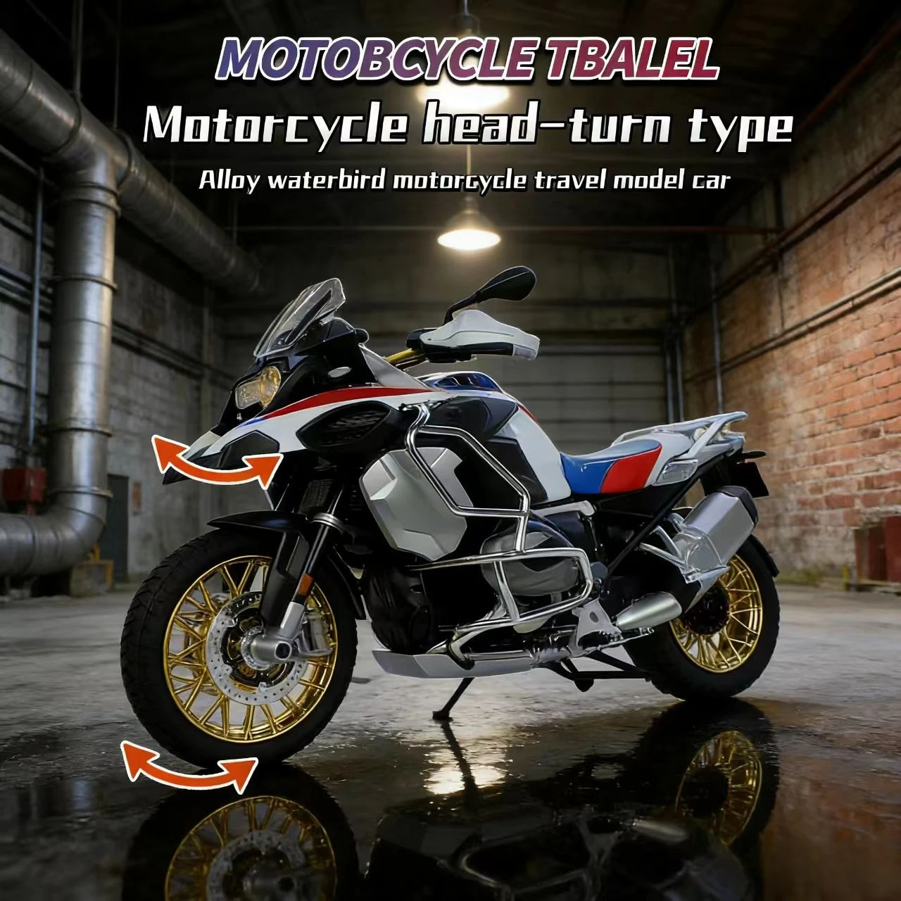 

1/6 R1250 GS ADV Alloy Racing Motorcycle Diecasts Street Sports Motorcycle Model Simulation With Light Collection Kids Toys Gift