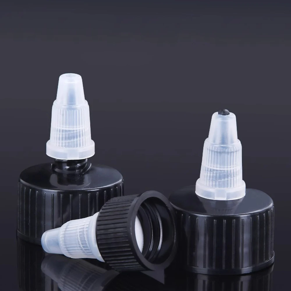 30ml 50ml 100ml 250ml 300ml 500ml Extrusion Tip Bottle Translucent Plastic Bottle Painting Ink Gel Cover Adjustment Bottle