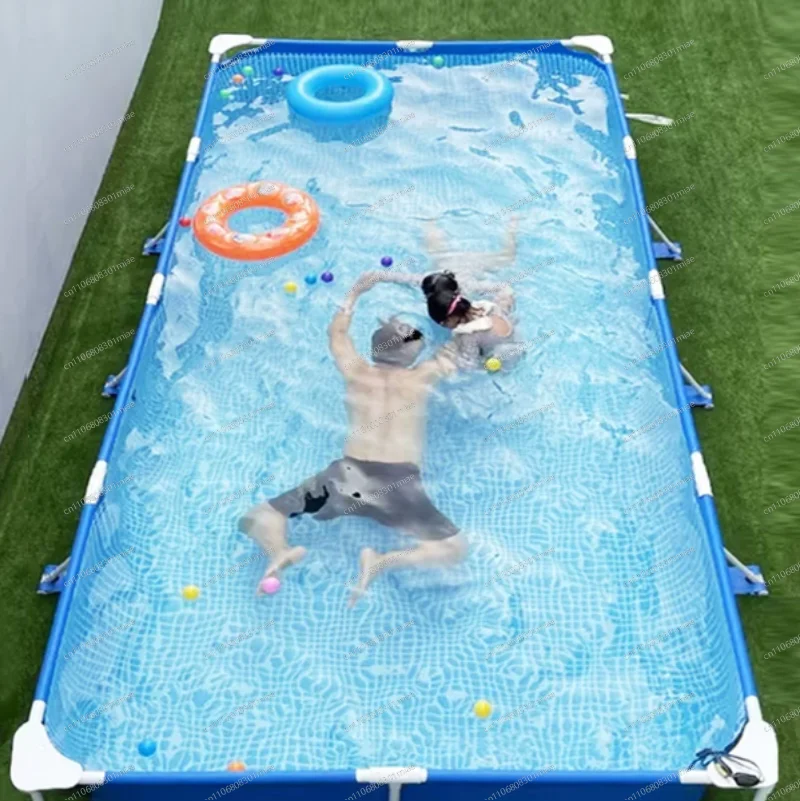 Large swimming pool, household thickened roof bracket, outdoor villa folding water pool, fish pond
