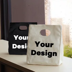 Your Design Is Here Custom Lunch Bags Add Your Text / Logo / Picture Cooler Totes Thermal Insulated Picnic Food Storage Pouch