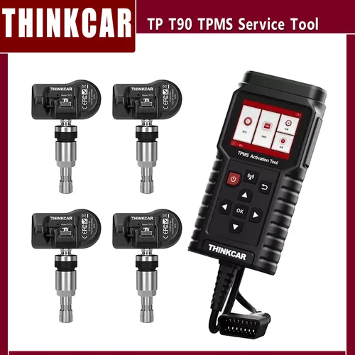 Imagen 1 del producto Herramienta THINKCAR TP T90 TPMS, programador de Sensor de 315/433MHz, herramienta de diagnóstico OBD2, programación Universal para vehículos 99%