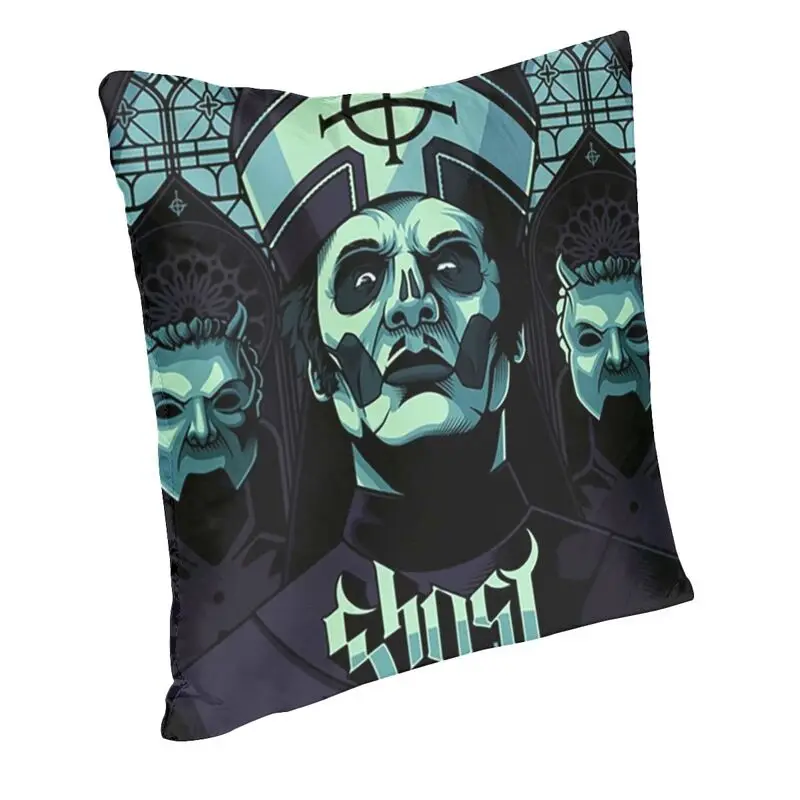 Personalized Heavy Metal Rock Band Horror Ghost Square Throw Pillow Cover Home Decorative 3D Two Side Print Cushion Cover