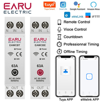 1P+N 6-63A WiFi Smart Circuit Breaker MCB Time Relay Switch Energy Meter Remote Control Tuya Smart eWeLink App Alexa Google Home