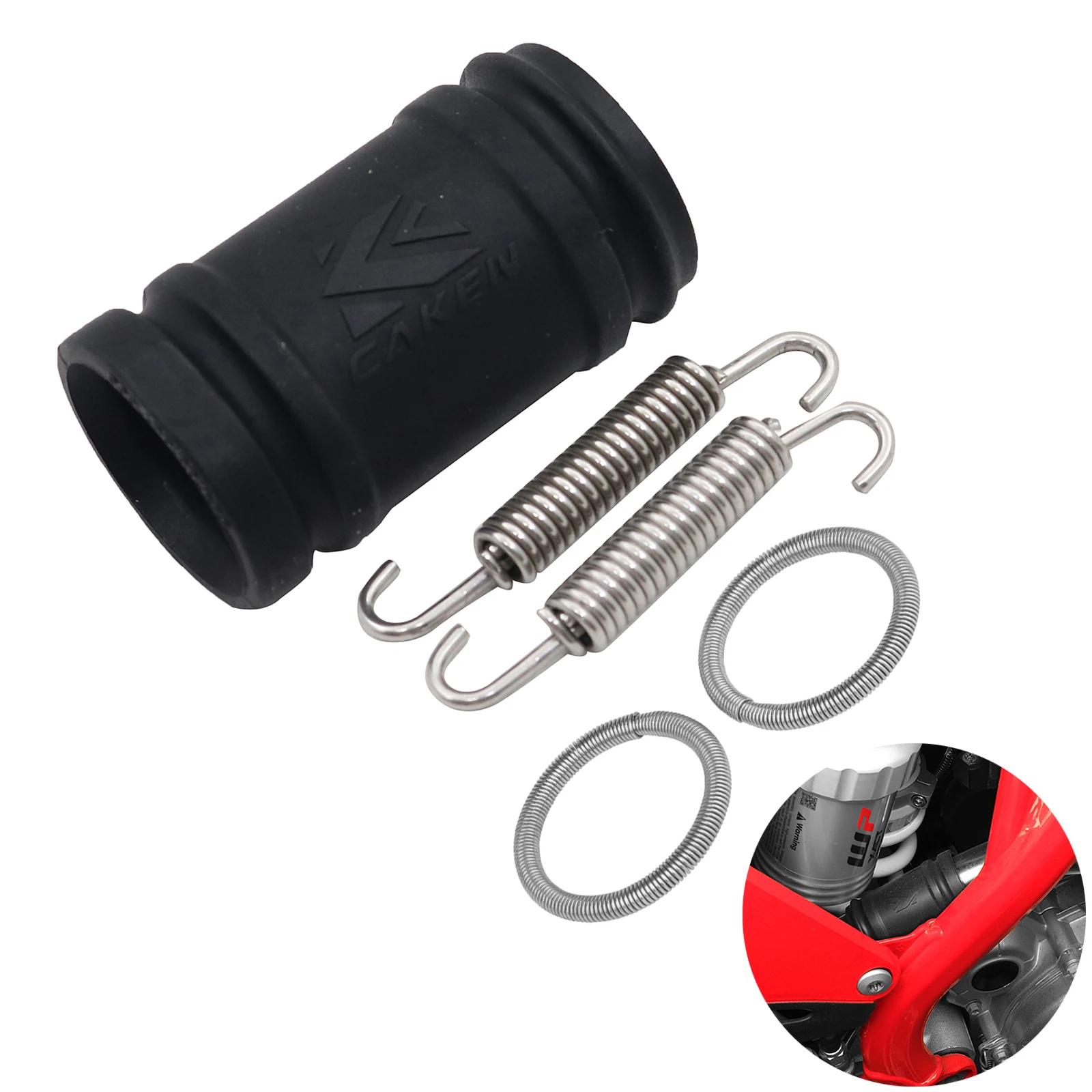 Exhaust Pipe Tailpipe Seal Ring Spring Exhaust Coupling Kit For KTM SX XC EXC XCW TPi TC TE TE i TX TX-i EX EC MC 250 300 17-23