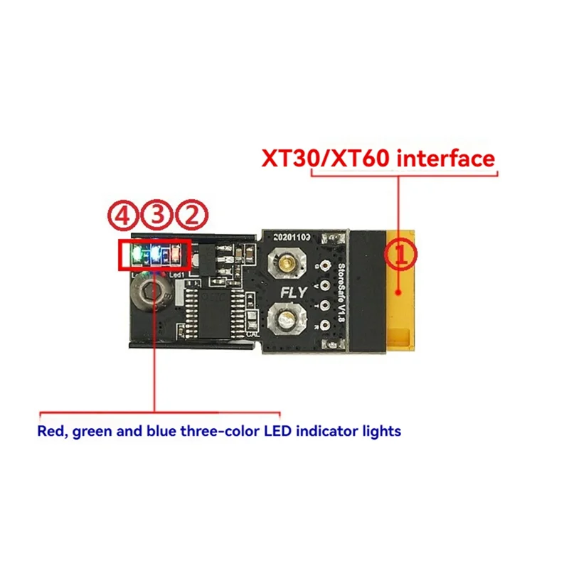 A69Z For RC FPV Drone Compatible Smart Lipo Battery Discharger XT60+ XT30 2-6S Lipo Built-In MUC Temperature Sensor With Heatsin