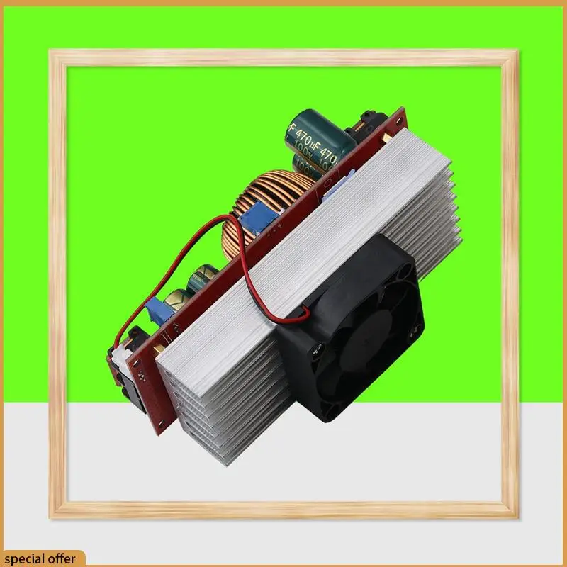 Módulo convertidor de refuerzo A68Z 2X 1500W 30A DC-DC 10-60V a 12-97V convertidor elevador de voltaje Boost CC CV módulo de fuente de alimentación