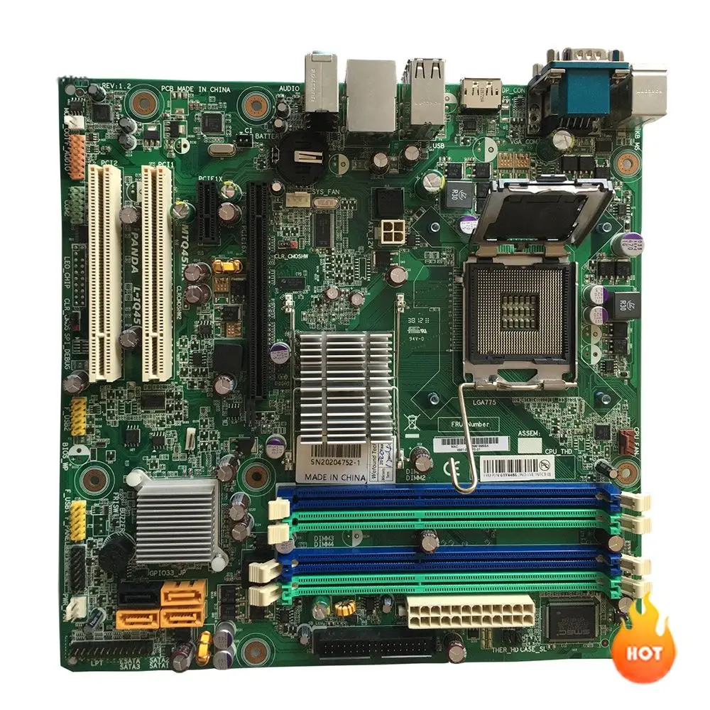 100% Working Desktop Motherboard M8000T M8200 L-IQ45 MTQ45MK 89Y9303 Double PCI Q45  Fully Tested, Good Quality