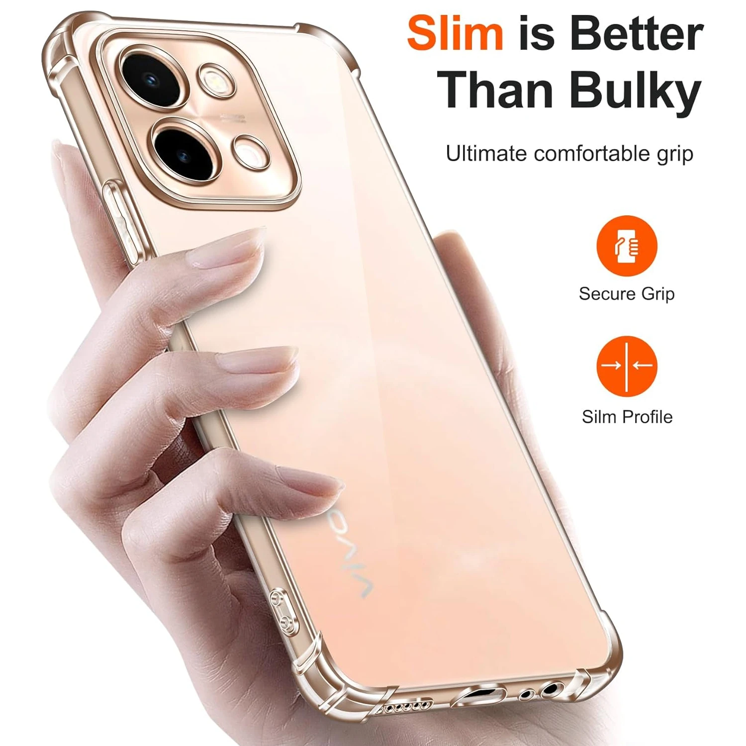 TPU Transparent Case for VIVO Y28 Y03 4G Y18 Y28S 5G Protective Cover Four Corners Shockproof Bumper Coque Fundas