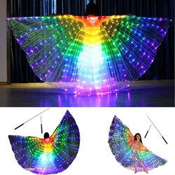 Isis Wings LED Belly Dance Wing Glow Light Up Wing, Performance Clothing Costumes Carnival Halloween Stage Props