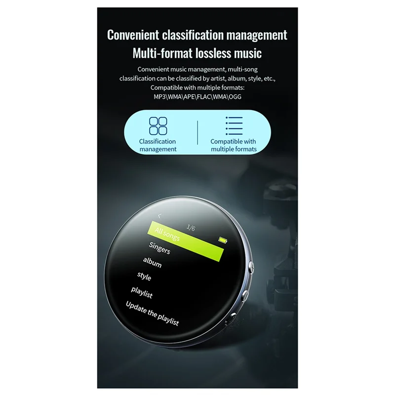 

Mini Intelligent AI Voice Recorder With Real-Time Transcription Multi-Language Translation Conference Audio Dictaphone Features-