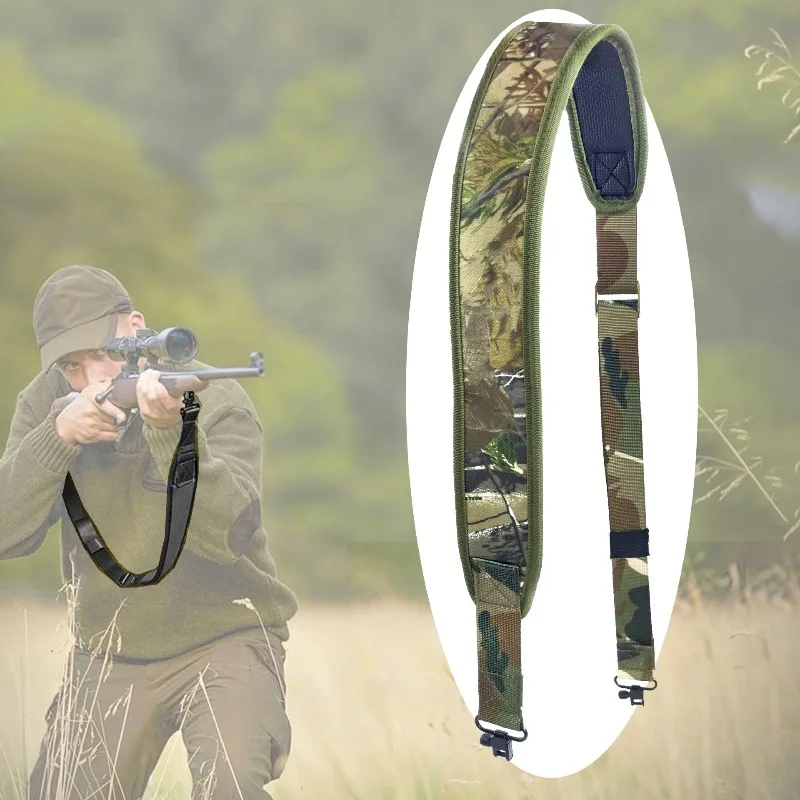 Oxford Cloth Two‑point Carry Sling Camouflage Durable Quick‑fit Buckle Portable Shoulder Gear Outdoor Hunting Hiking Expedition