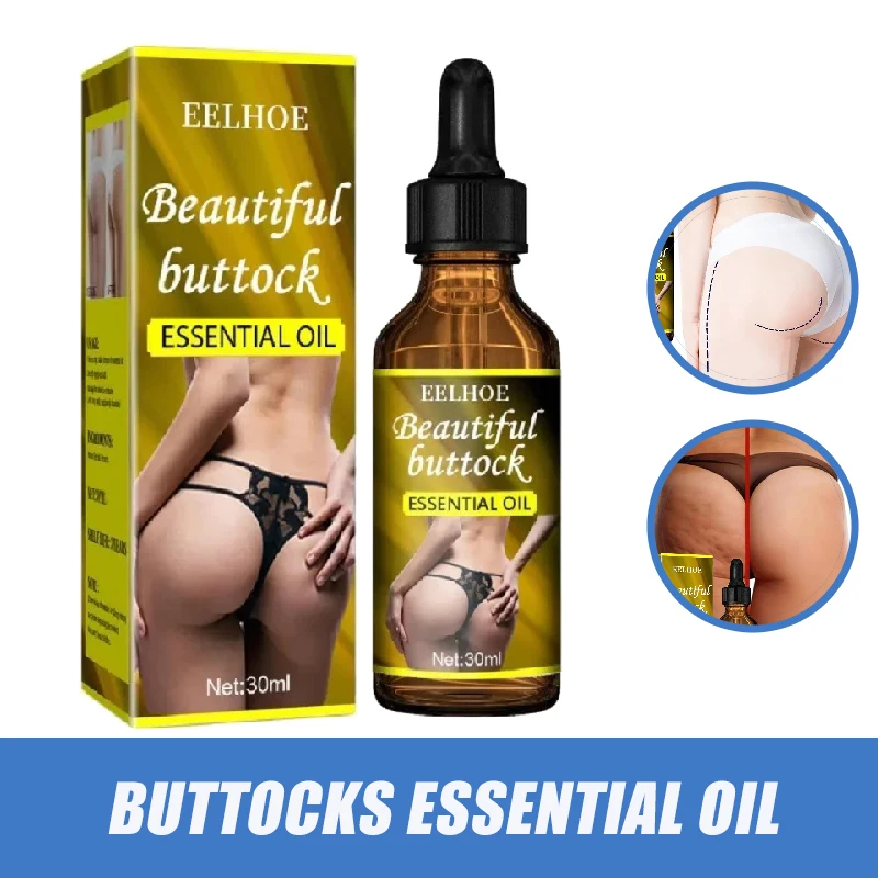 

2pcs Hip Oil 30ml Box Office Sedentary People Savior Tightening and Lifting The Buttocks To Reduce Cellulite Deep Moisturizing
