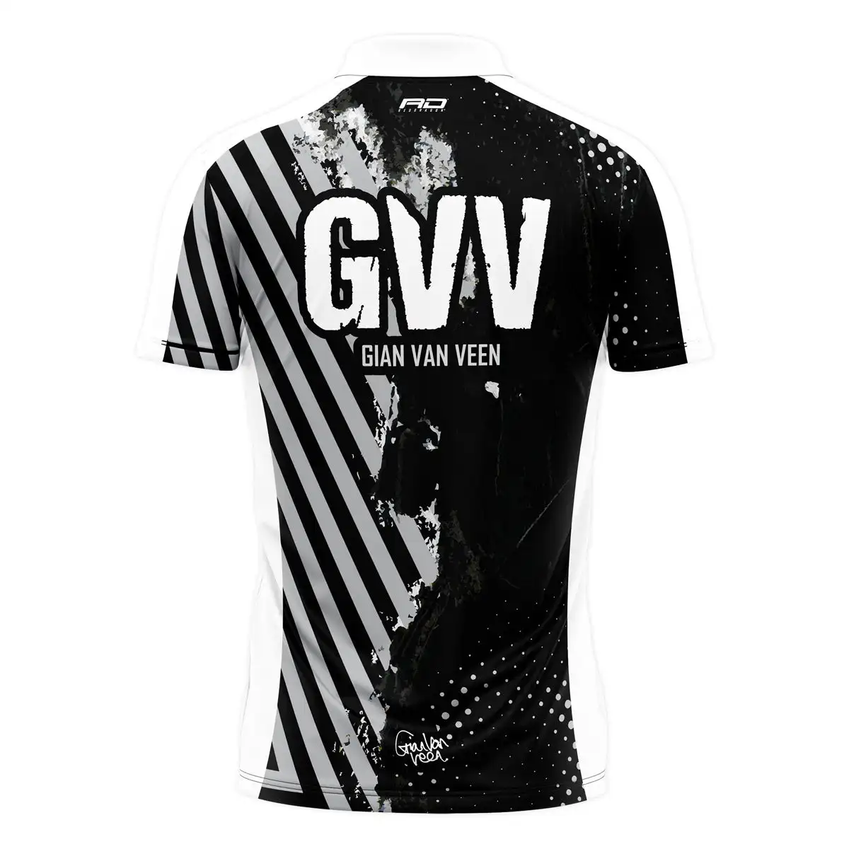 Gian Van Veen GVV Darts Shirt 2025 Red Dragon Professional Match Jersey Breathable Quick-Dry Sportswear