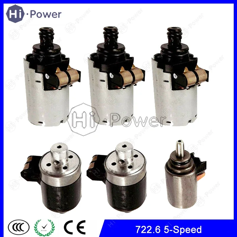 Original 722.6 Transmission Clutch Solenoids 100% tested  for Mercedes Benz 5-SPEED Automatic Gearbox valve body Solenoid Kit