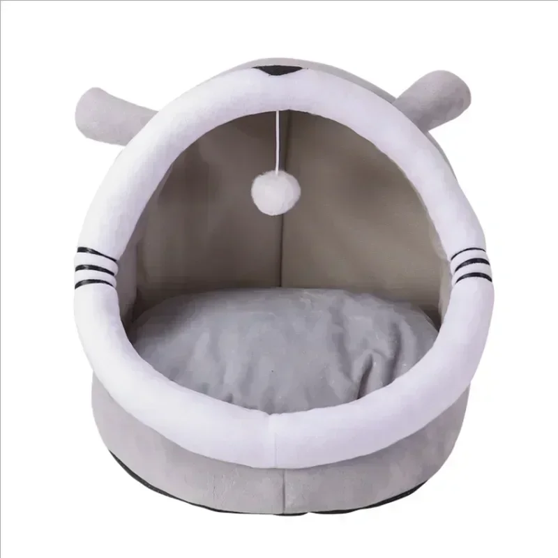 Super Cat Bed Warm Pet House Kitten Cave Cushion Cat House Warm Sleeping Dog Basket Tent Small Dog Mat Supplies Bed For Cats