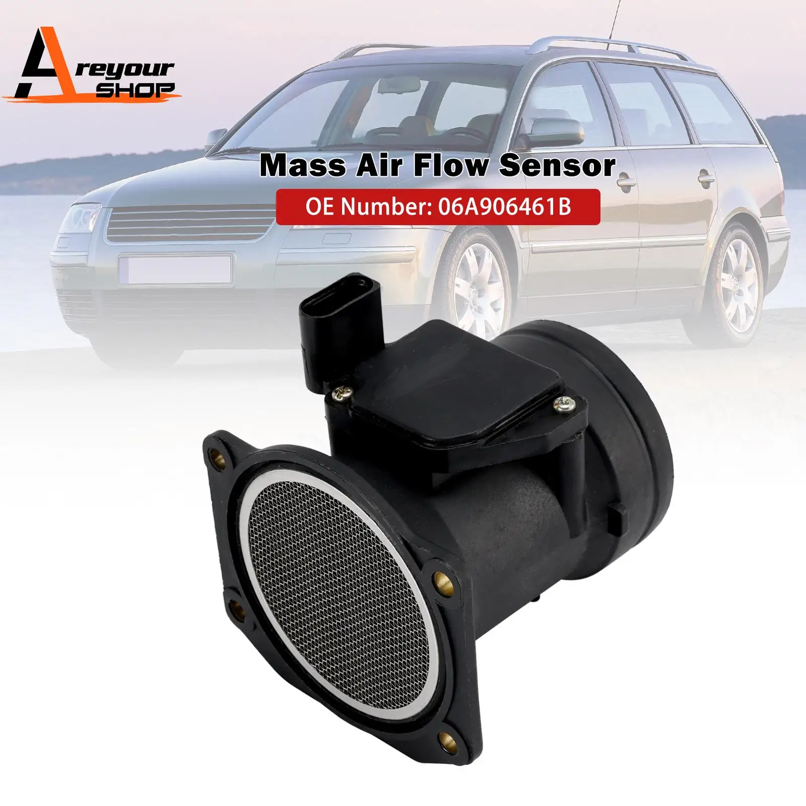 

Mass Air Flow Sensor 06A906461B for VW Passat B5.5 Variant (3B6)