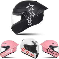 Motorcycle Helmet Accessories & Car Vinyl Decals - Cute Cartoon Star Stickers for Car Body/Windows, Waterproof and Removable