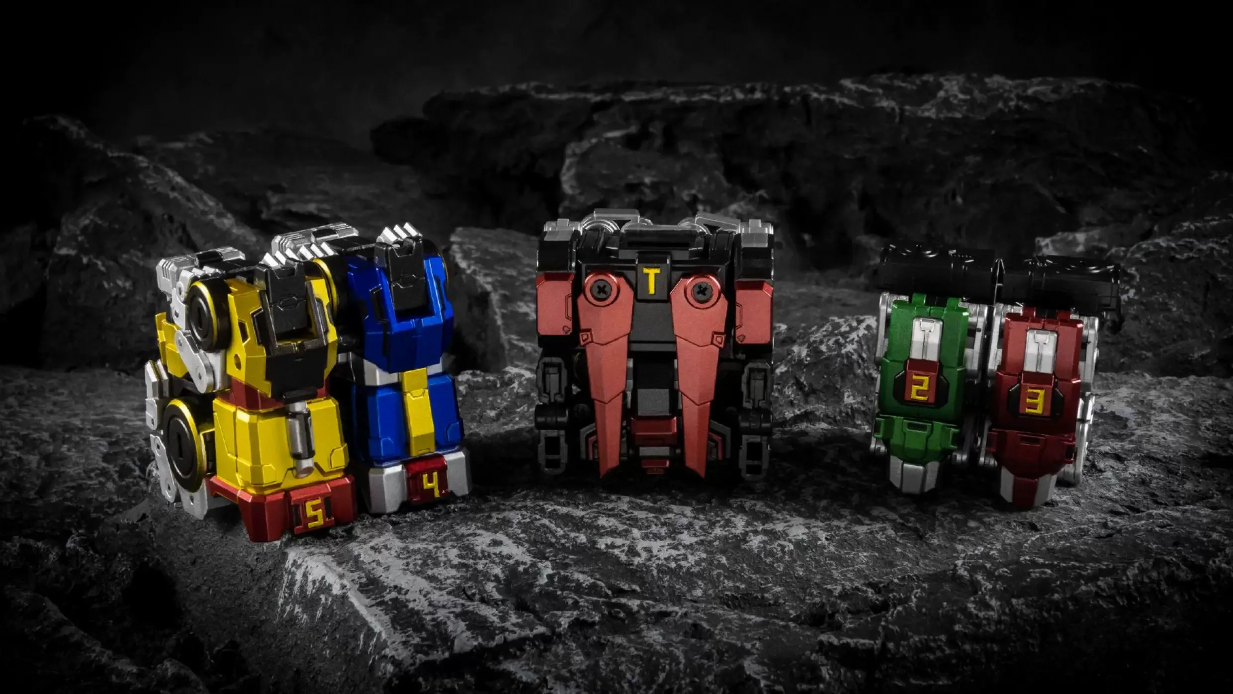 Transformatie Speelgoed MICRO COSMOS MC-01S ELVIS Voltron Metallochrome Verf Editie Oorlog God Action Figure Model Speelgoed geschenken