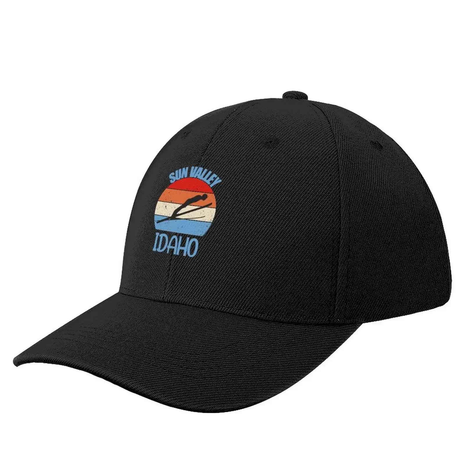 Sun Valley Ski Resort, Idaho Sign, Snowboard, Snowboarding Gifts Baseball Cap Icon Unique hats Hat Luxury Brand Boy Women's