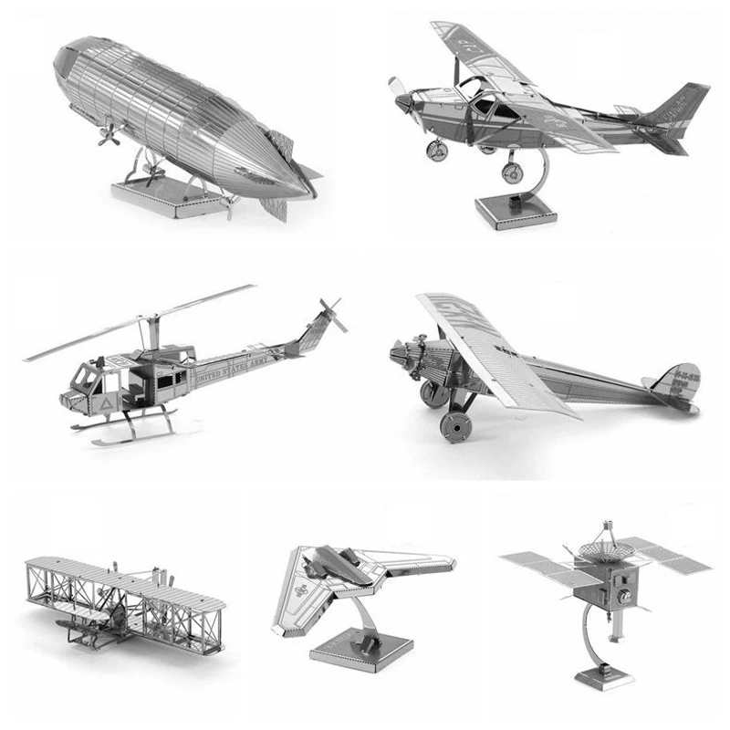 

Aircraft 3D Metal Puzzle Scorpion model KITS Assemble Jigsaw Puzzle Gift Toys For Children