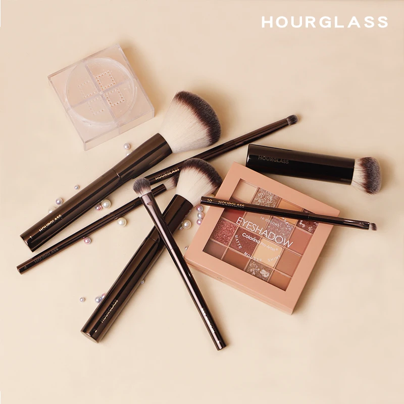 Ensemble de pinceaux de maquillage Hourglass, kit comprenant poudre, fond de teint, correcteur, Jules Blusher, bronzant, fard à barrage, eye-liner,