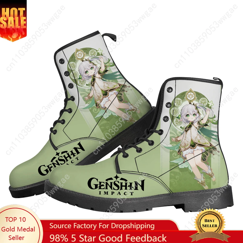 

Genshin Nahida Boots Мужская женская подростковая обувь Повседневные ботинки Открытый свет Высокое качество Пара с принтом по запросу Обувь на заказ