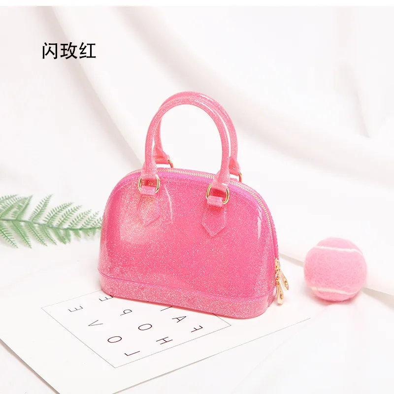 

Women Bag Jelly Summer Beach Bag Handbags Purse Clear Messenger Tote Bag Shell Kid Cute Mini Purse Girl Bags For Women Handbags