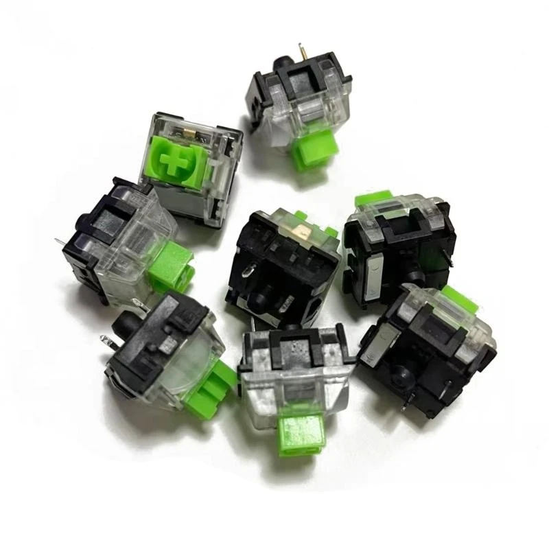 Interruttori verdi da 2 pezzi per tastiera da gioco meccanica Blackwidow V3 Pro V3 Tenkeyless e altri con interruttore LED a 3 pin migliore vendita