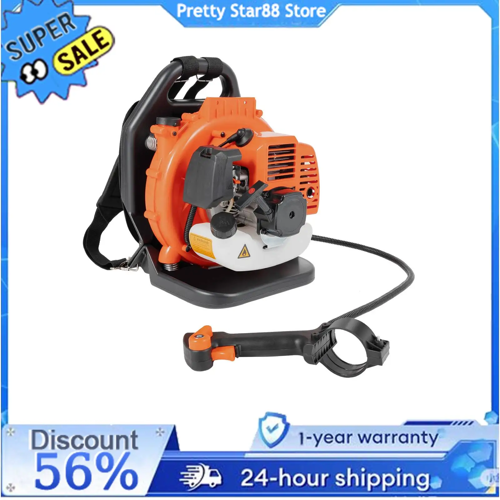 

1250W Leaf Blower Air-Cooled Two-Stroke Heat Resistance Garden Clean Tool for Urban Road Cleaning and Sweeping Fallen Leaves