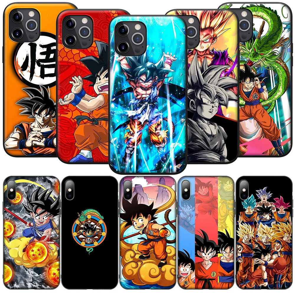 SA63 Dragons G-Gokus B-Balls Soft Case for iPhone 16 15 14 13 7 8 Pro Max Mini Plus