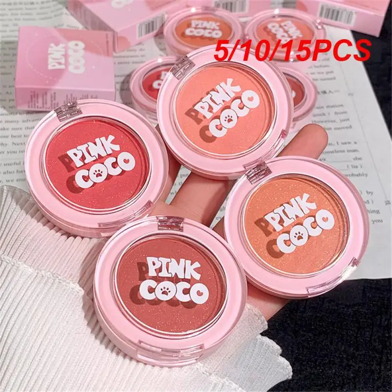 5/10/15PCS Fine Shine Blush Multi-function Easy To Color Natural Blush Blush Cosmetics Trend Eye Shadow Plate Subtle Radiant