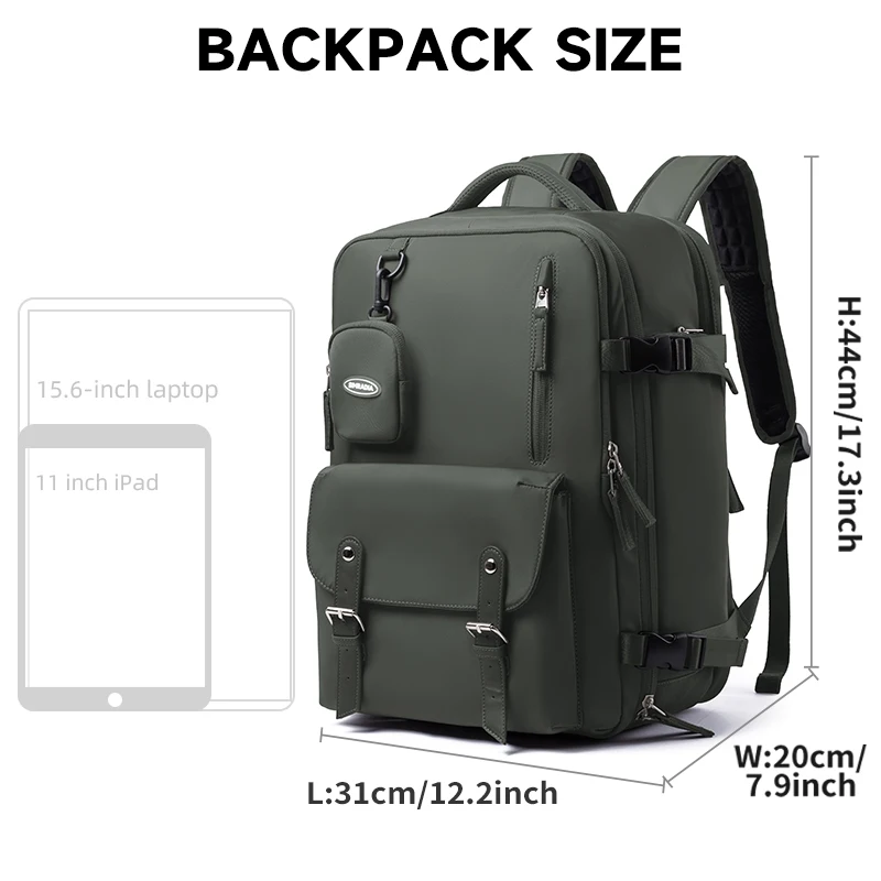 Large Capacity Travel Backpack for Airplane Carry On Backpack Women 15.6 Inch Laptop Business Luggage Students School Bags