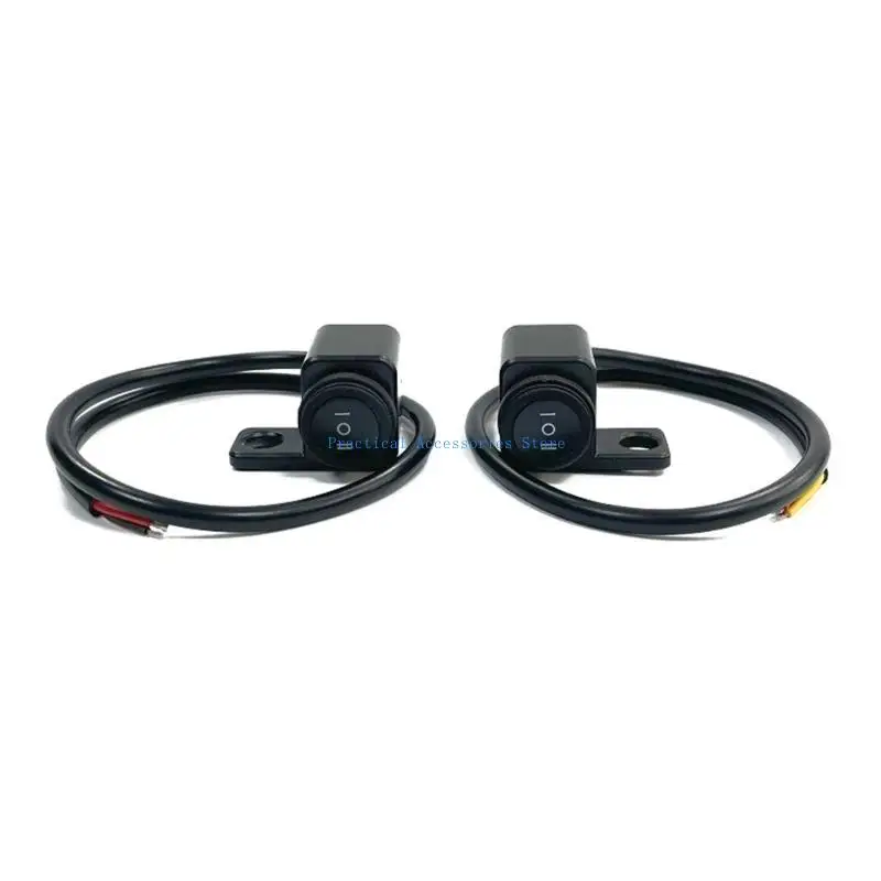 U75E 12 فولت دراجة نارية المقود العلوي زر التبديل سبائك الألومنيوم تشغيل/إيقاف الضباب بقعة مفتاح الإضاءة اليسار/اليمين مفتاح #4