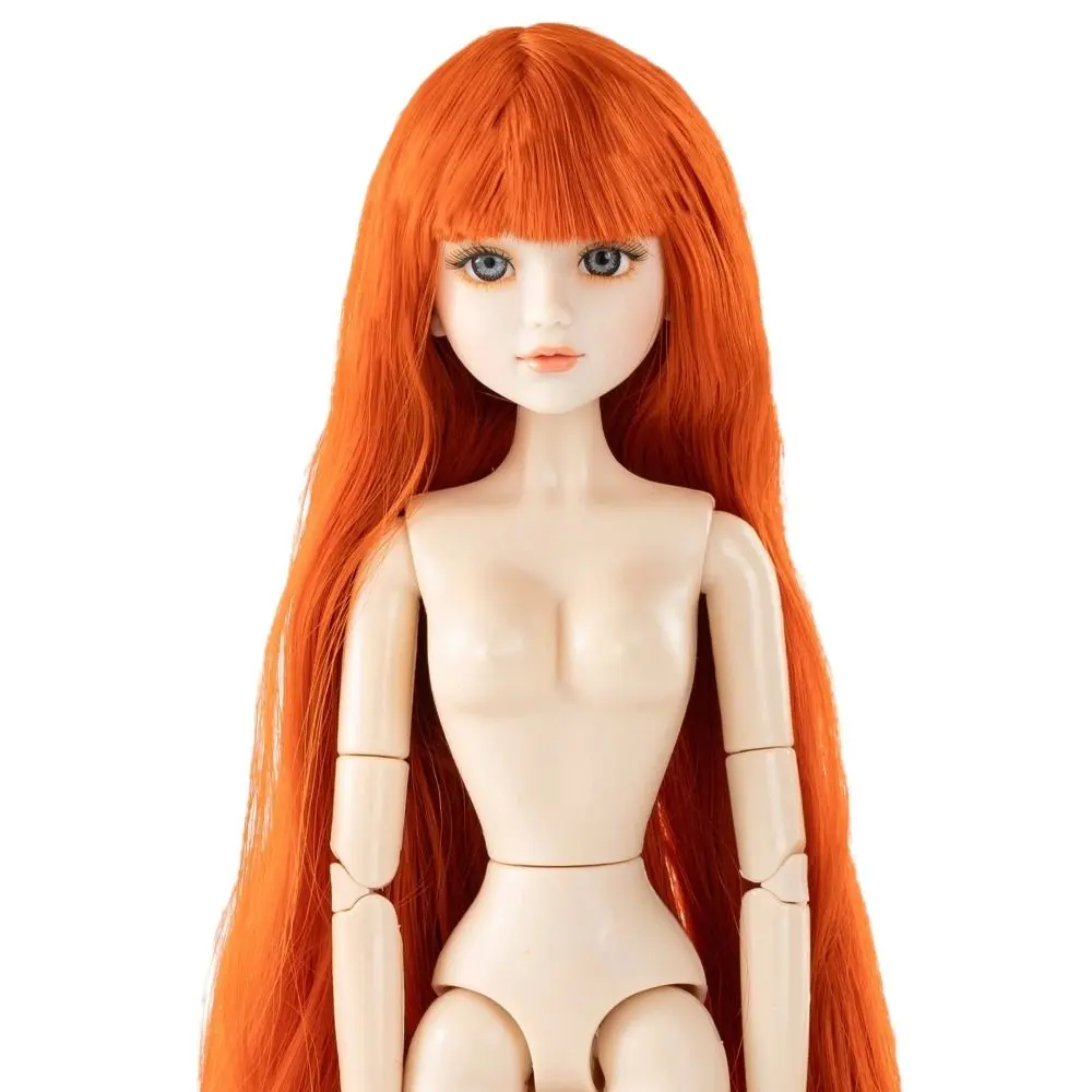 Humanoid 3D Glass Eye Supermodel Body Joint Movable Coloured Hair Make-up Head Smiling Lip 1/6 Body Dress Up