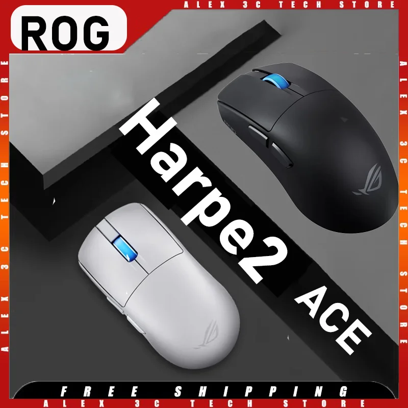 

Беспроводная мышь ROG Harpe2 ACE, датчик AimPoint Pro 42k, легкая игровая мышь 48 г, частота возврата 8 КБ, Bluetooth-мышь DPI42000, 2,4 ГГц