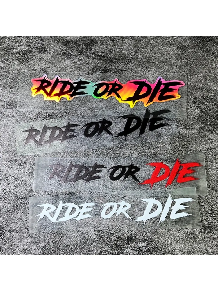 AliExpress RIDE OR DIE Motorcycle Helmet Stickers Funny for Scooter Fuel Tank Front Fairing Bicycle Top Tube Waterproof Sunscreen Adhesive