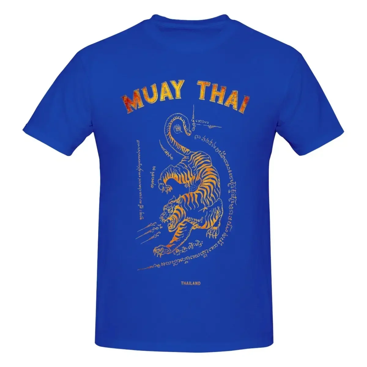 Summer harajuku Muay Tiger Sak Yant Kickboxing Thailand T-Shirt Men Cotton Tee Shirt Short Sleeve  Shirt Graphic Printed Clothes