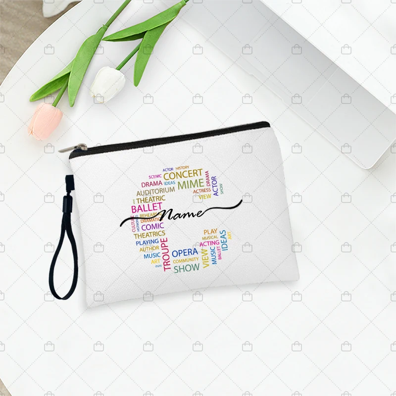 Letter Customized Makeup Bag Custom Items Personalized Name Kit Women\'s Cosmetic Pouch Bridesmaids Gifts School Pencil Case