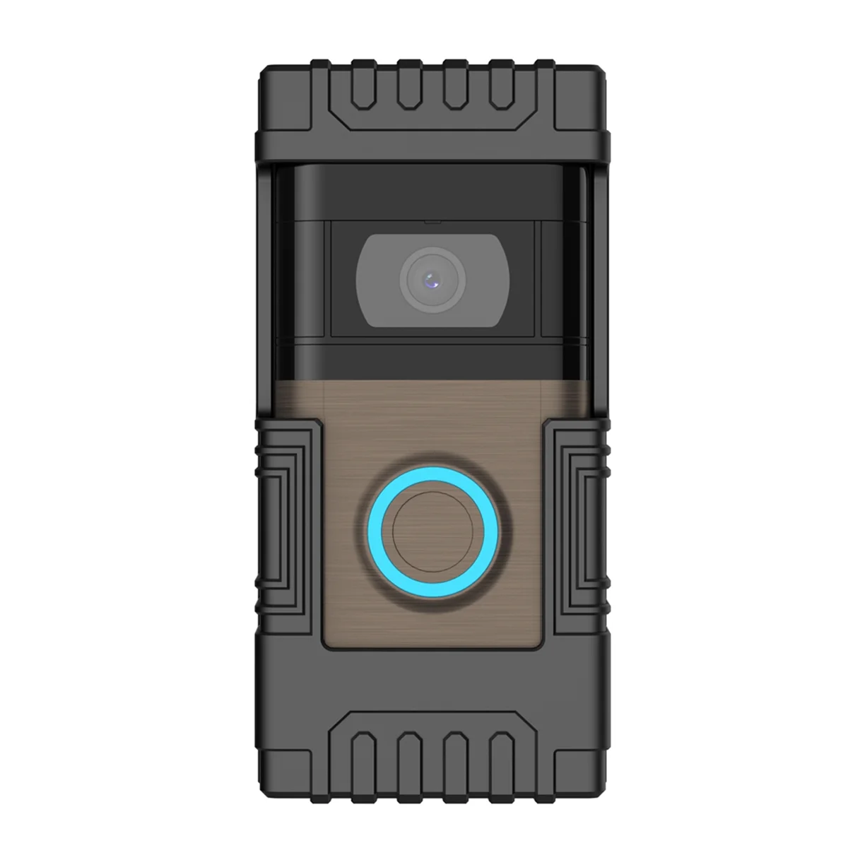 جرس باب مرئي ، قفل مضاد للسرقة ، سكن عالمي ، حلقة بدون ثقب ، 1 2 3 4