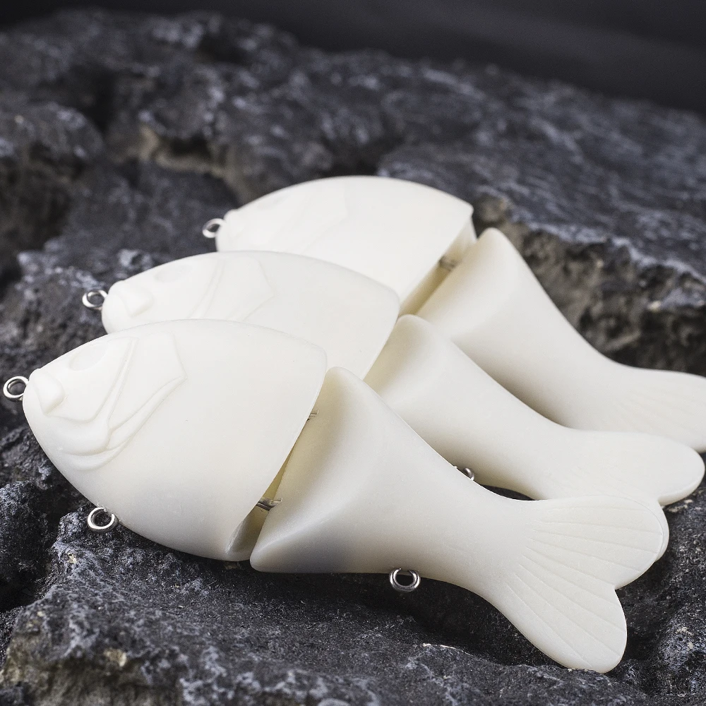 Dr.Holife 4 قطعة سويم غير مصبوغ طعم شراعي الفراغات صوتها الطعم باس الصيد السحر 13 سنتيمتر 62 جرام غير مصبوغ الطعم الثابت