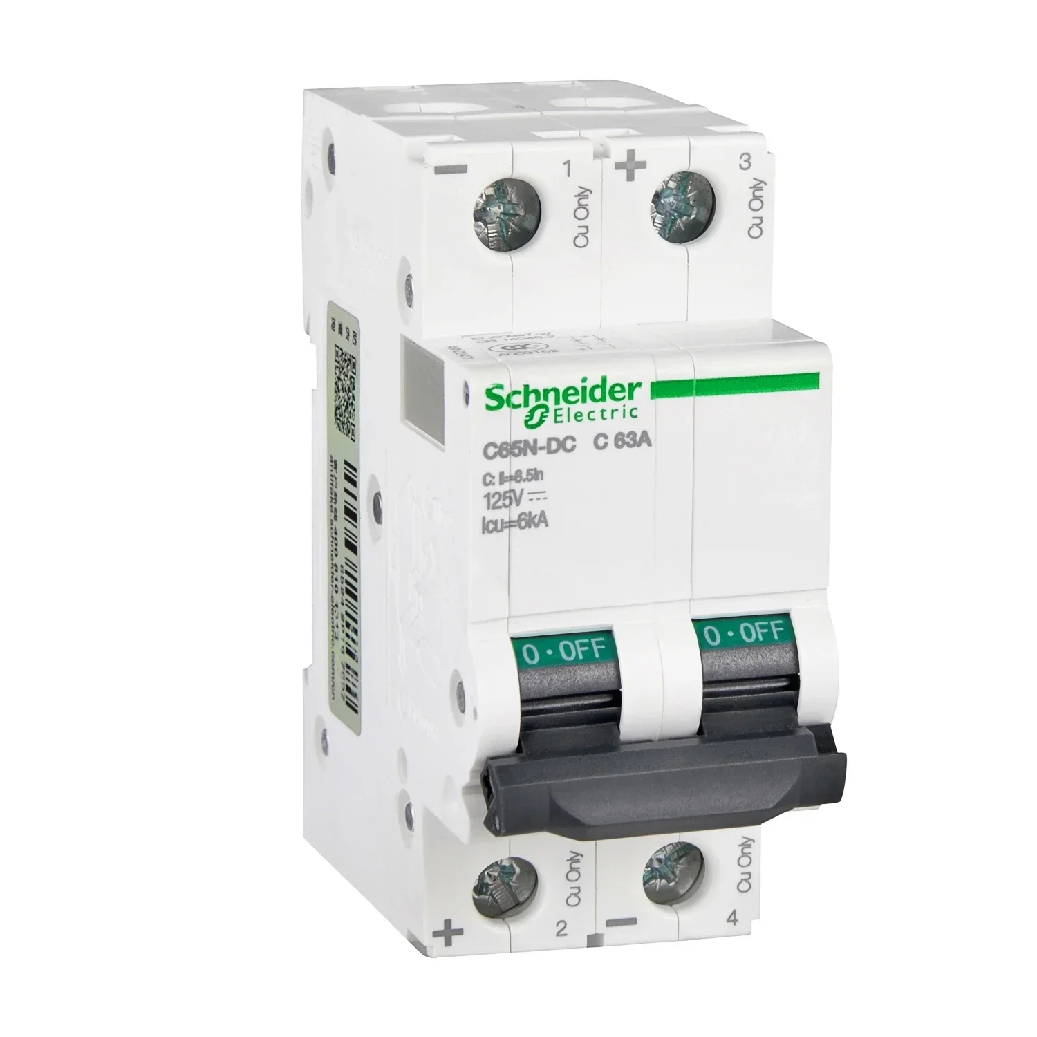 

Schneider Electric Multi 9 IC65N-DC MCB 1P DC Miniature Circuit Breaker C 1A 2A 3A 4A 6A 8A 10A 16A 20A 25A 32A 40A 50A 63A 80A