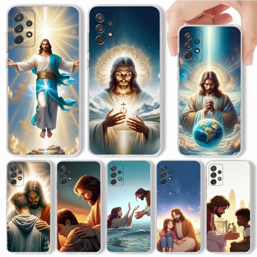 

Jesus art Phone Case For Samsung,Galaxy,S20,S21,S22,S23,Fe,Lite,Plus,Ultra Note Shell