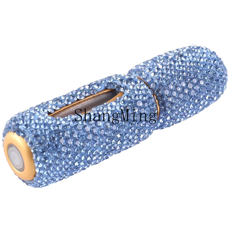 

XH 5ml perfume sub-bottling bottom filling with diamonds set with diamonds creative hot sale light luxury portable travel empty