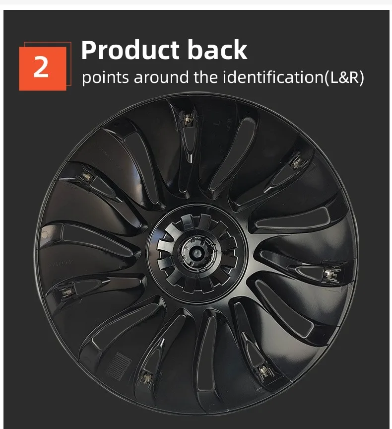 1PCS/4PCS Rad Kappe Leistung Ersatz 19 Zoll Rad Kappe Automobil Radkappe Vollrand Abdeckung Zubehör für Tesla Modell Y 2024 – Detail 20