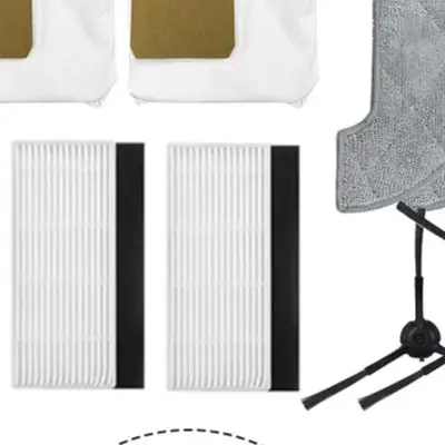 Replacement Parts For AIRROBO For T10+ Robot Vacuum Cleaner With Mop Pads Bags Main Side Brushes And HEPA Filter Accessories Kit