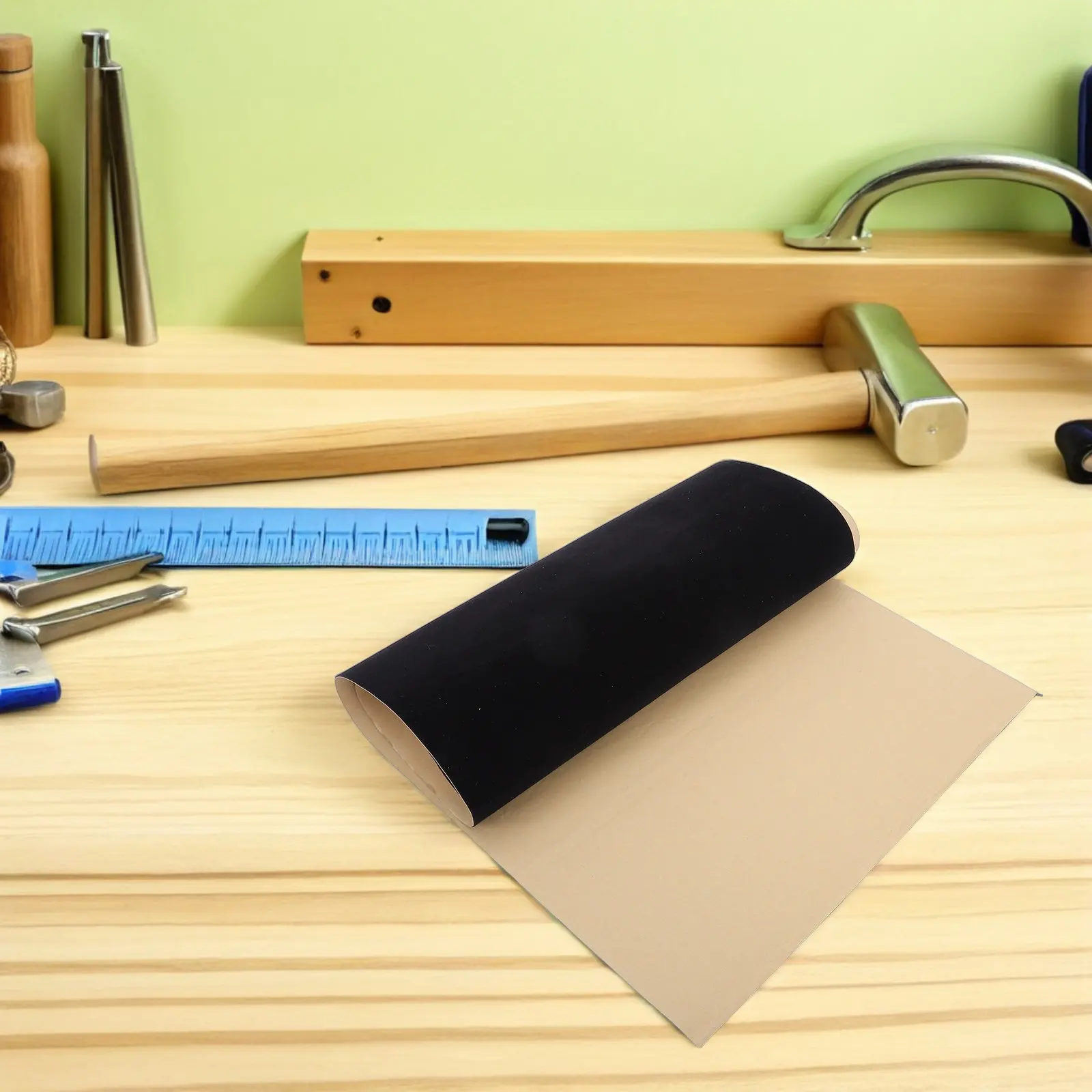 Adhesive Backed Black Felt Fabric Sheet 19.6x61.3 Thick Soft Flocked Cloth for Jewelry Box Drawer Lining Craft Sheets - view 6
