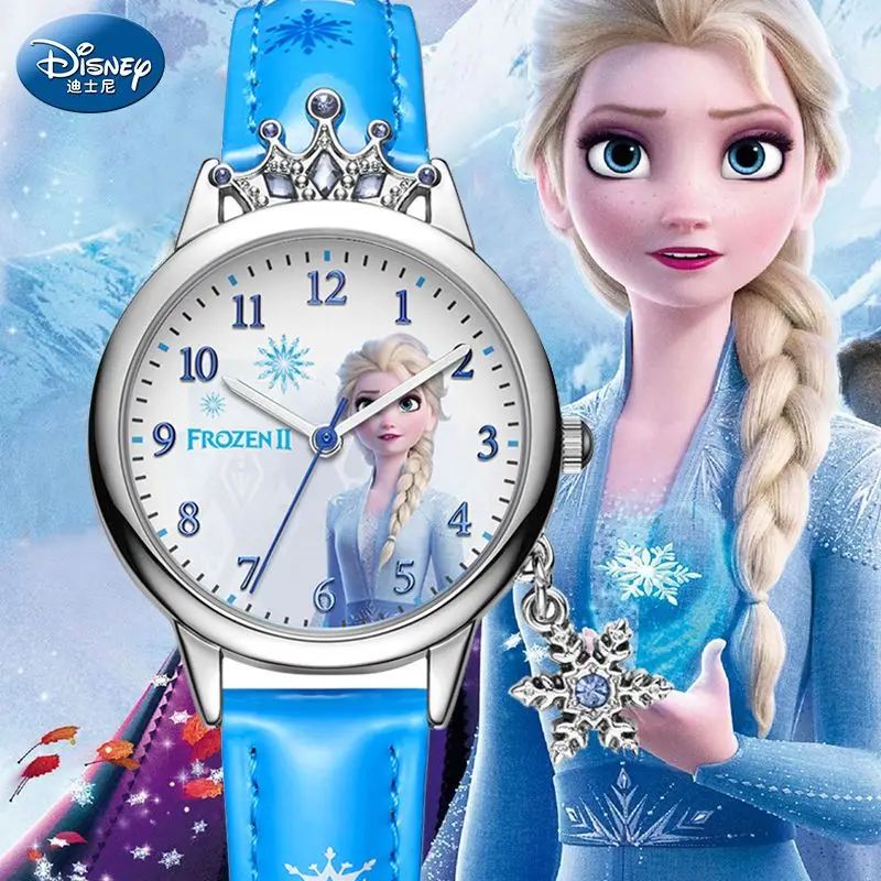 Disney Kinderhorloge Mickey Minnie Bevroren Meisjes Kawaii Peuter Basisschool Student Elsa 61 Kinderdagcadeau