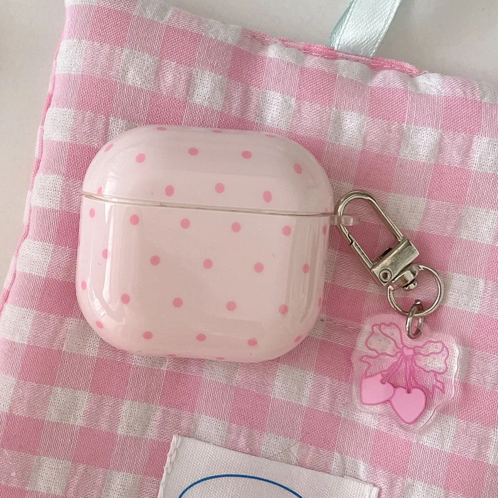 Simple Fresh Pink Mint Green Silicone Case For AirPods 5 4 1 2 3 For AirPods Pro 3 AirPods Pro2 2nd Earphone Cute Bow Pendant - view 3